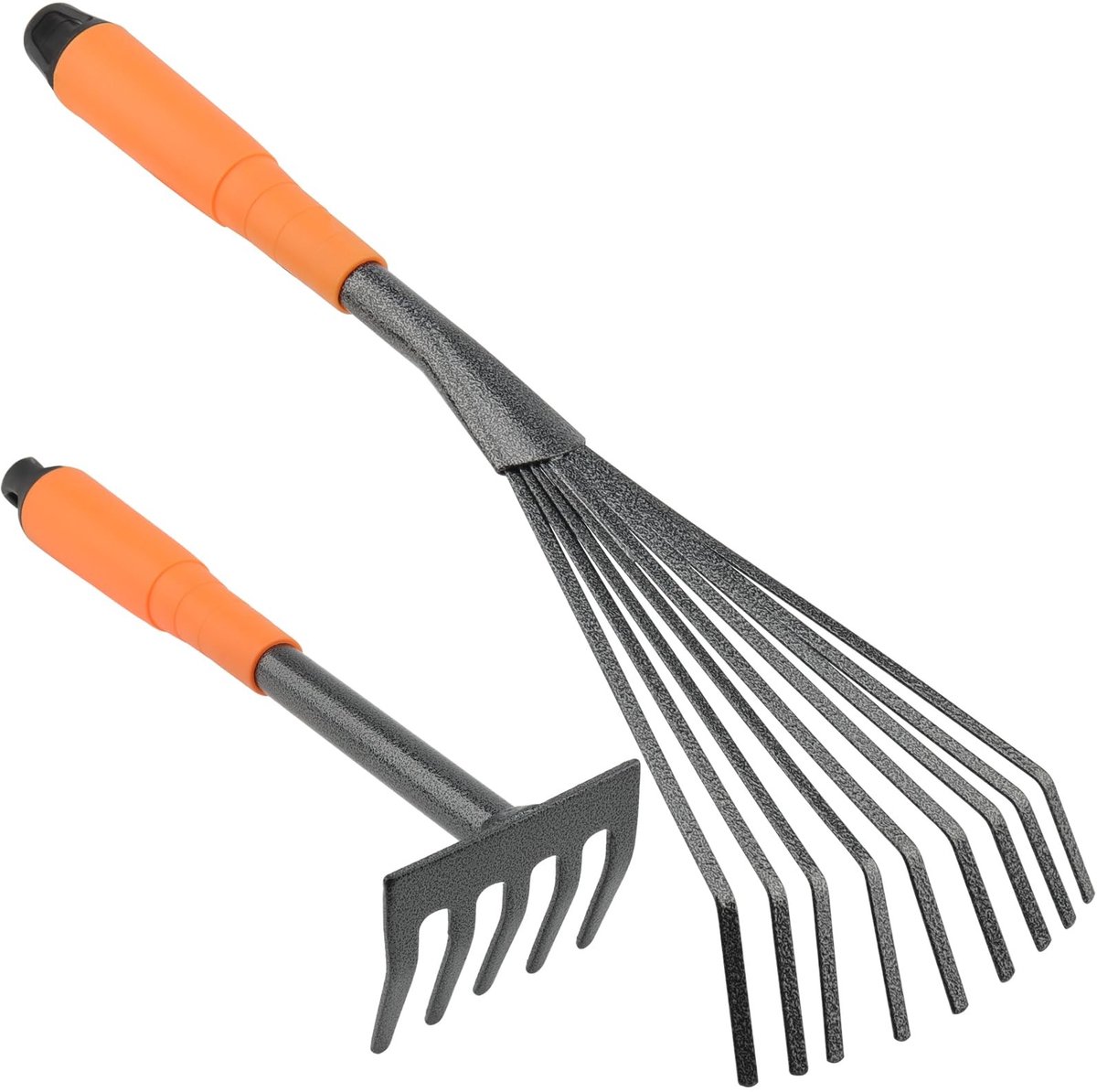Dailygoody - mini-tuinhark - tuinonderhoud - 25 cm - roestbestendig - gazonhark - comfortabel in gebruik - geschikt voor tuinliefhebbers
