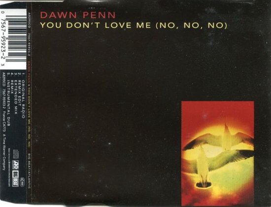 Dawn Penn "You Don't Love Me (No, No, No)" CD single met een vogel op de voorkant.