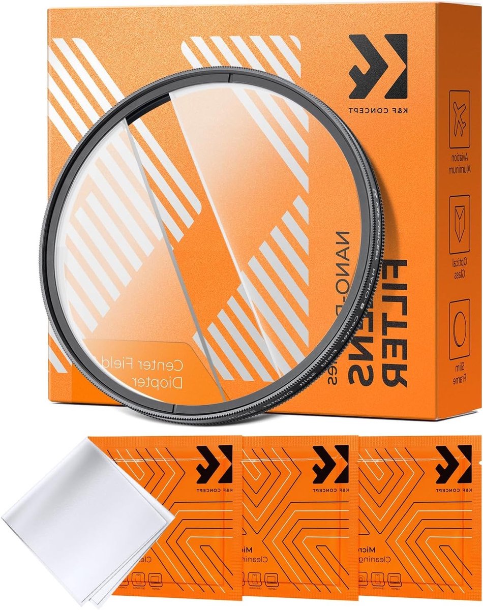 82mm Centerfield Split Diopter Filter voor Speciale Effecten - Dubbel Glas Camera Lens Filter (Nano-B Series)