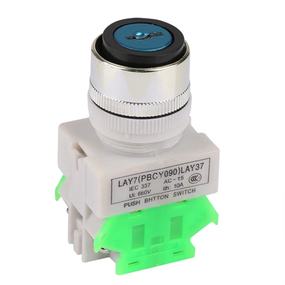 Dailygoods - Dailygoody - Sleutelschakelaar - 3 Positie - Momentary Transfer Switch - 22mm - Schakelaar 220V - Voor Industrieel Gebruik - 5A