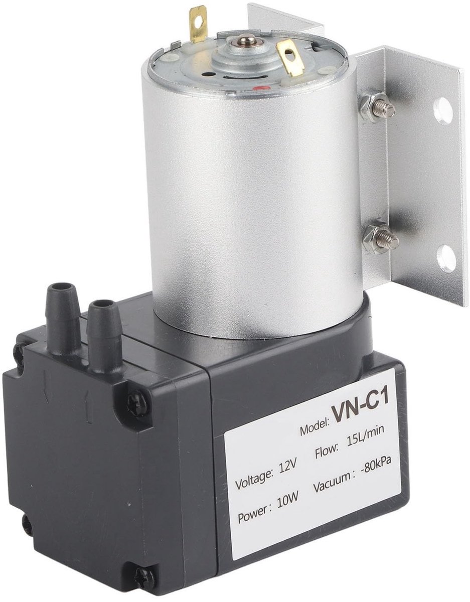 Dailygoods - Dailygoody - Vacuümzuigpomp - Negatieve Druk - Stabiele prestaties - DC12V - Gasanalyse - Laag geluidsniveau - Geschikt voor bemonstering - Compact fo