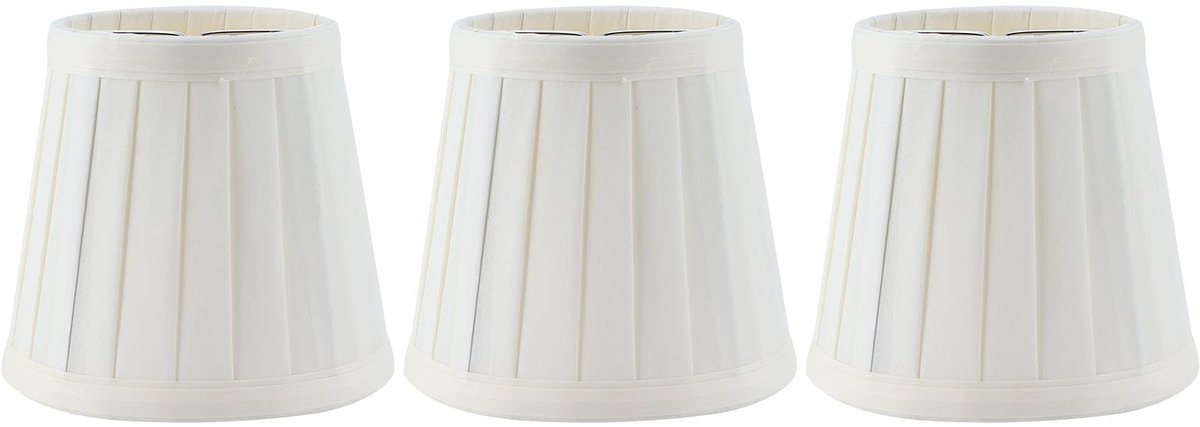 Dailygoods - Dailygoody - Witte Clip-on Lampenkap - Modern en Duurzaam - Geschikt voor E14 Lampen - Verhoogt Sfeer en Lichtkwaliteit - Eenvoudig te Bevestigen - Vo