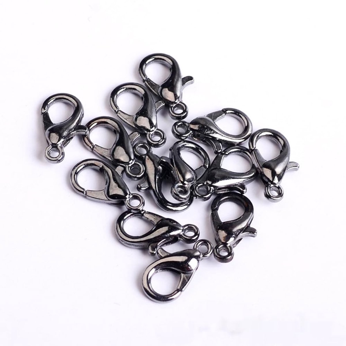 Dailygoods - Dailygoody - Carabiner Haak Sleutelhanger - Zink Legering - Duurzaam en sterk - 21mm - 200 stuks - Ideaal voor sleutelbundels en accessoires