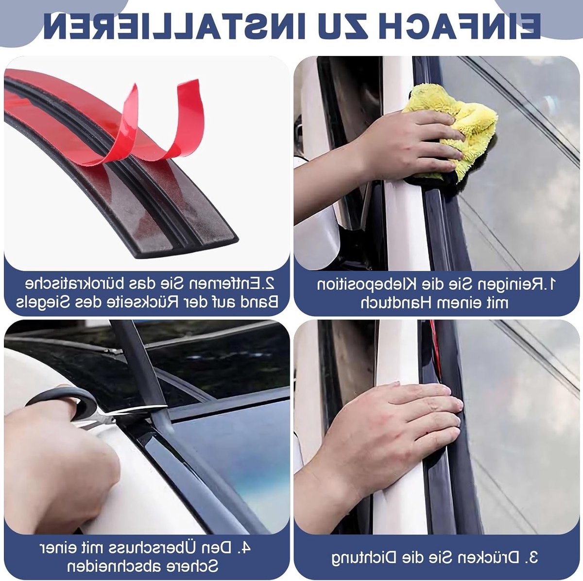 Windscreen Seal voor Auto, 6 m x 14 mm, T-vormige Sealing Strip voor Raam en Deur, Rubber Bescherming tegen Water en Geluid