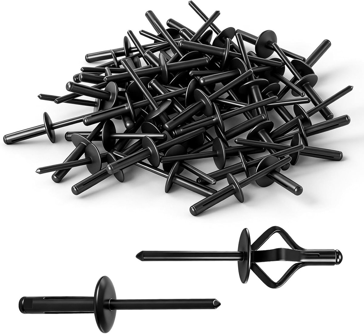 Set van 60 Aluminium Blind Popnagels voor Houtbewerking, Meubels en Metaalbewerking - 4,8 x 21 mm