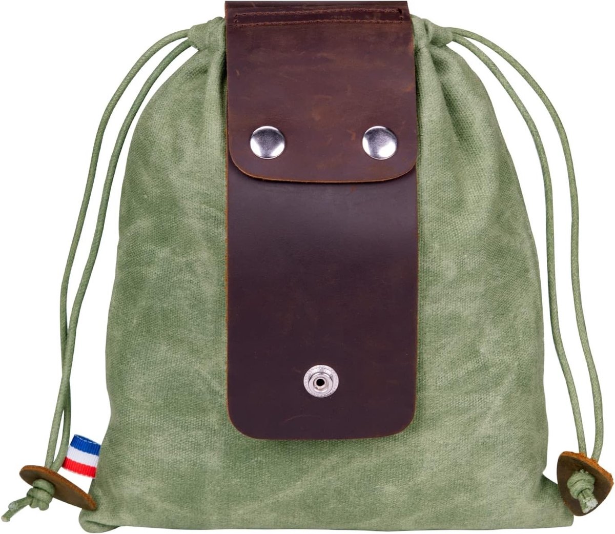 Vouwbare Canvas Voedselzak voor Wandelen met Trekkoord en Gesp - Ideaal voor Picknicks en Outdoor Activiteiten