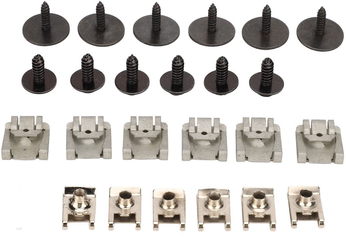 Dailygoods - Dailygoody - Motor Onderbak Bevestigingsmiddelen - Schroeven Kit - Vervangingsset - Populaire Kleur - Clips en Schroeven - Geschikt voor Mercedes C-