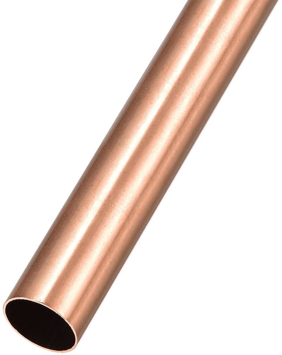Dailygoods - Koperen Buis 15 mm AD x 0,5 mm Wand D x 100 mm L voor Klusprojecten
