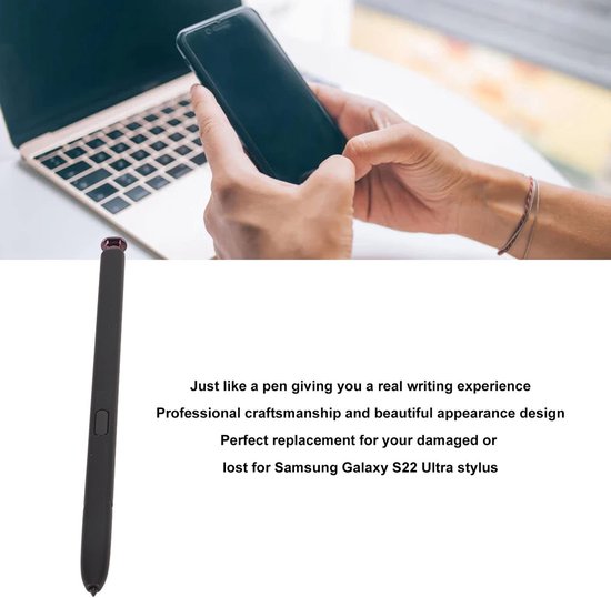 Dailygoods - Dailygoody - S22 Ultra Stylus Pen - Vervangbare Stylus - Hoge gevoeligheid - Paars - Touch Pen - Ideaal voor tekenen en schrijven - Geschikt voor — afbeelding 5