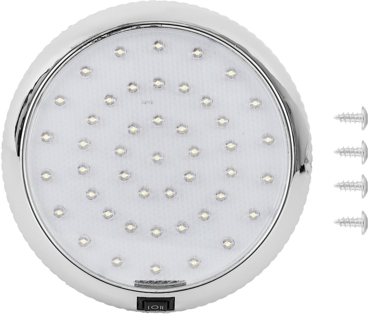 Dailygoods - Dailygoody - Binnenlamp Auto - 46 LEDs - Ultradun Design - Wit - Daklamp - Geschikt voor Caravan, Camper, Boot en Woonkamer