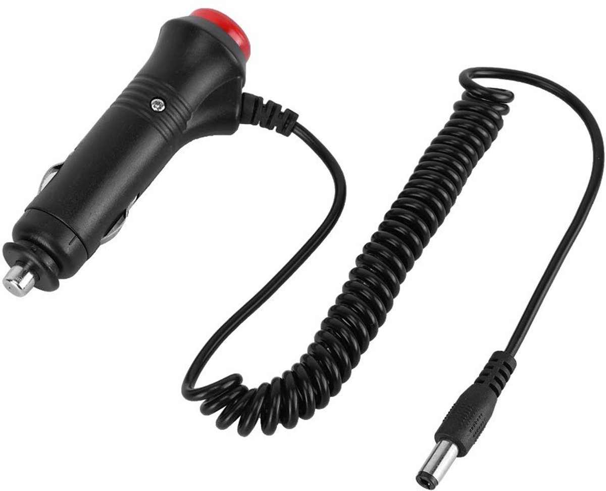 Dailygoods - Sigarettenaansteker Plug Adapter Kabel met Schakelaar voor Auto/Motorfiets