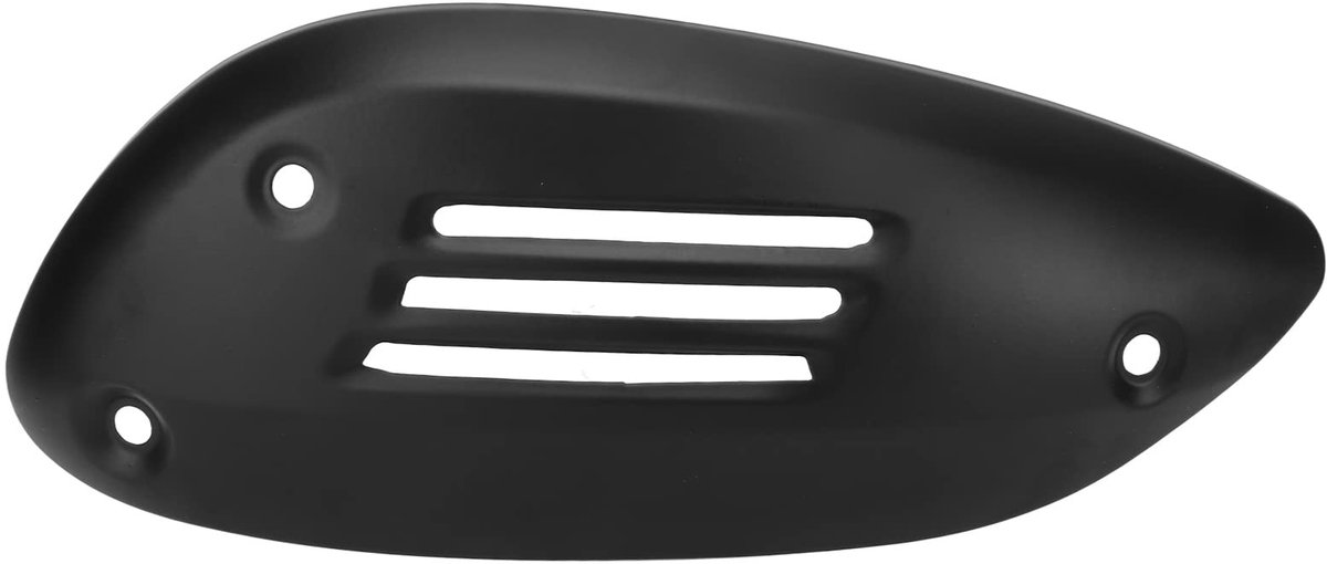 Dailygoods - Dailygoody - Uitlaat Hitteschild - Motorfiets Uitlaatpijp Afdekking - Roestvrijstaal - Zwart - Bescherming Uitlaat - Geschikt voor Vespa 125 250 3...