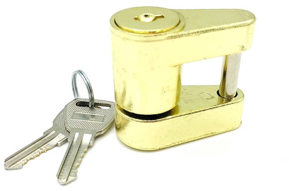 Dailygoods - Dailygoody - Auto aanhangwagen koppelingsslot - Veiligheidsoplossing - Dia 1/4 inch 3/4 inch - Corrosiebestendig - Geschikt voor camper en vrachtwagen