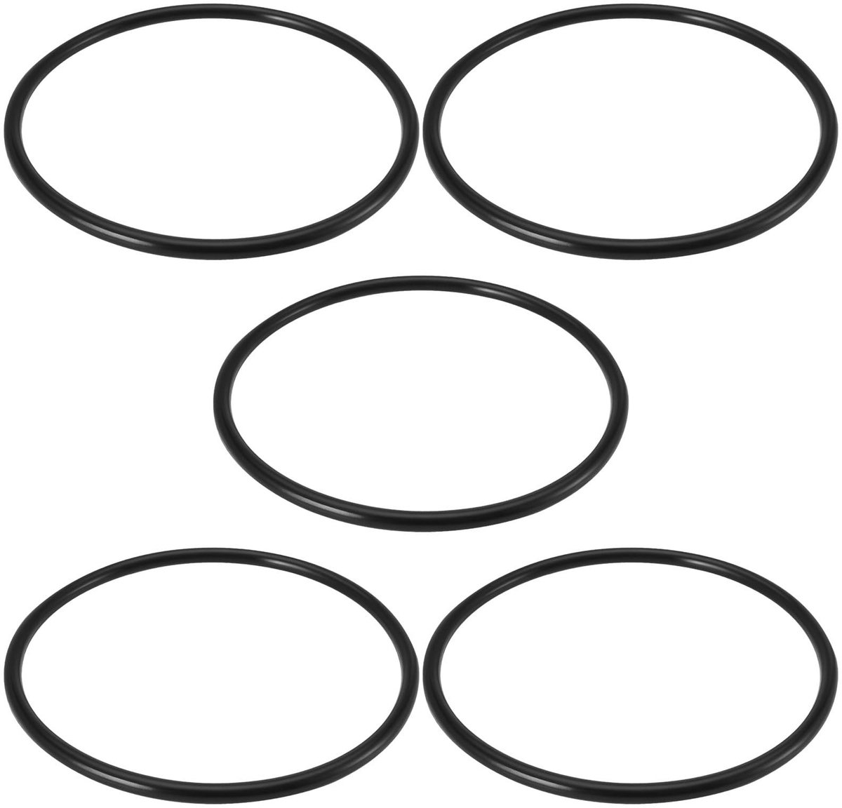 Dailygoods - Dailygoody - Filterpomp O-ringen - Vervangingsonderdelen - Nitrile Rubber - Zwart - Compatibel met Bestway - 5 stuks Filterdeksel