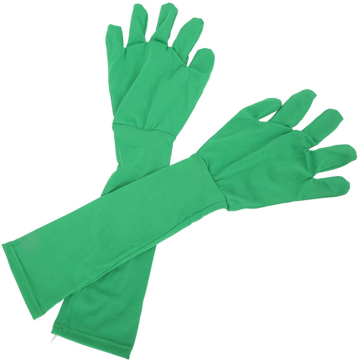 Dailygoods - Dailygoody - Chromakey Handschoenen - Green Screen Fotografie - Opvouwbaar en Wasbaar - Lange Satijnen Handschoenen - Voor Vrouwen - Kostuum Accessoire