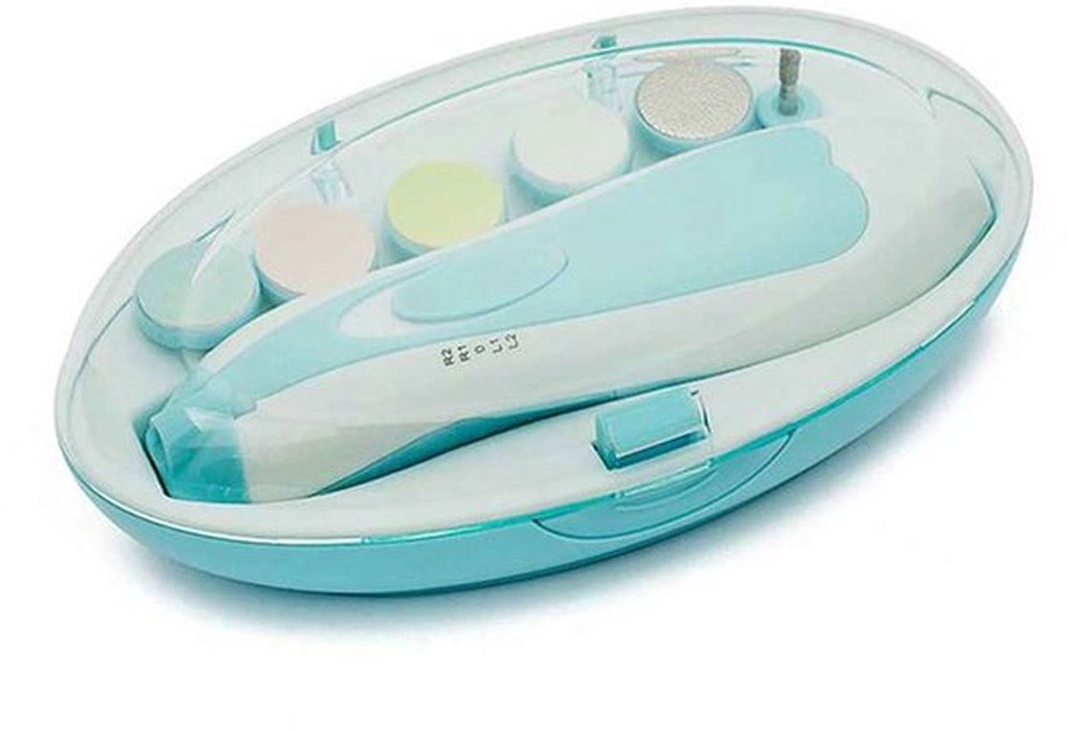 Babynagelknipper, elektrische babynagelverzorgingsset, babynagelvijl (met 6 nagelvijlen)