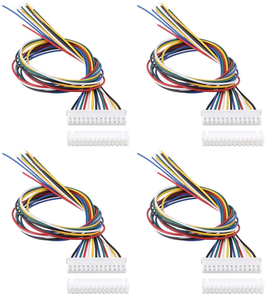 Dailygoods - Set van 4 JST XH 13-Pin Vrouwelijke Plug Adapters voor LED Verlichting