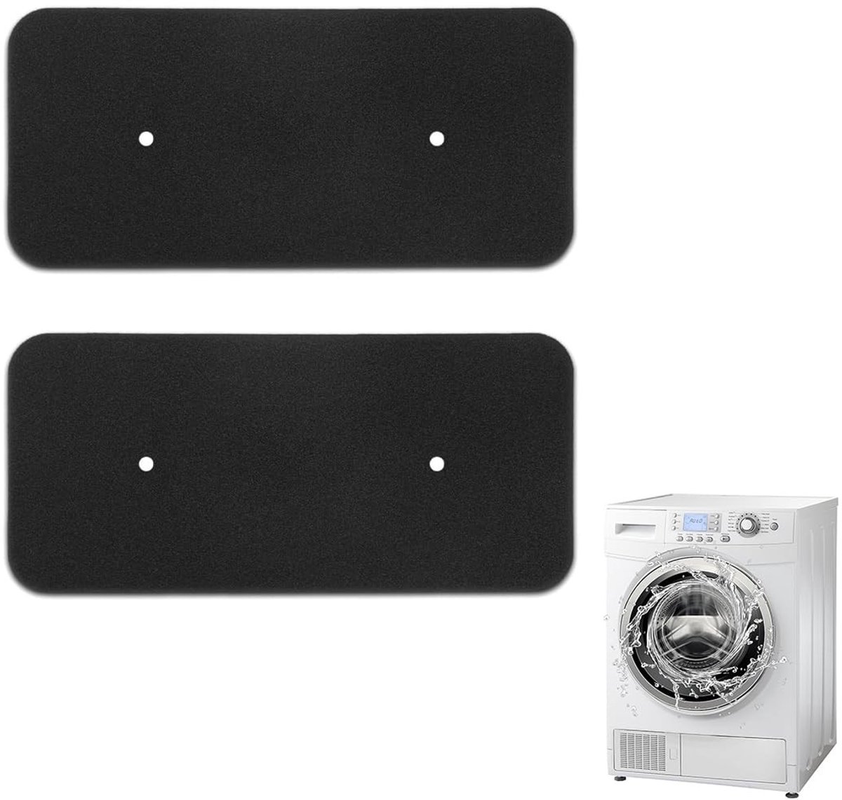 Dailygoods - Set van 2 Sponsfilters voor Warmtepomp- en Condensatiedrogers