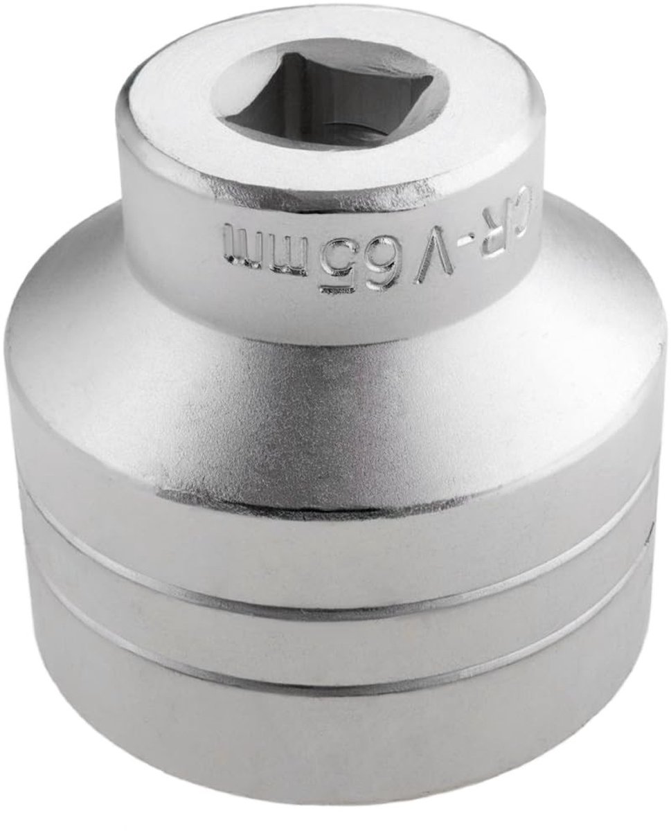 Dailygoods - Dailygoody - 3/4 Inch Vierkante Drive Socket - Metrische Moer - Zilveren Kleur - 12PT Aandrijving - Geschikt voor Ford Transit - Diameter 65mm
