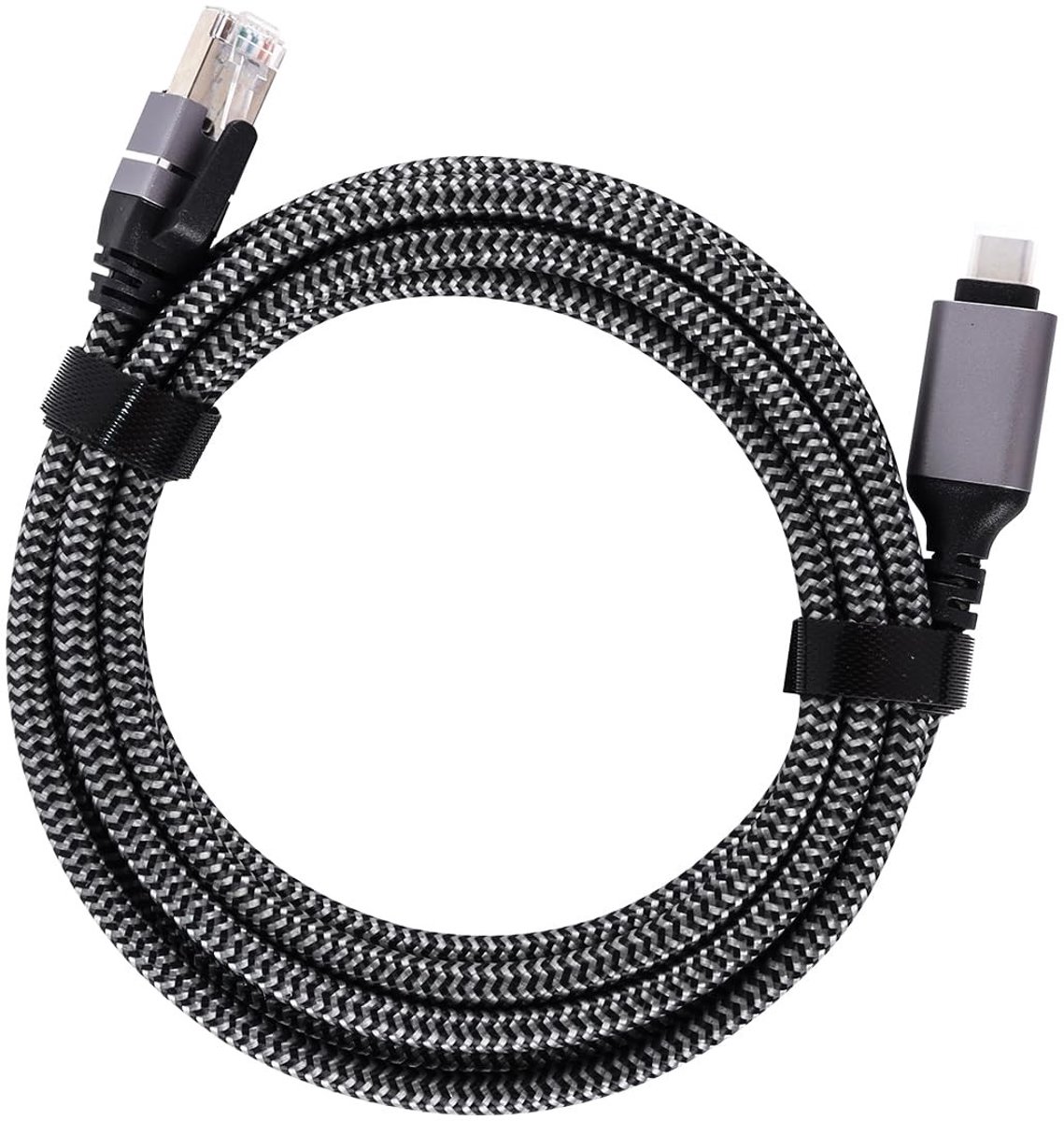 Dailygoods - Dailygoody - USB Type C naar Gigabit Ethernet Kabel 2m - Hoge Snelheid Netwerkadapter voor Laptops en USB Apparaten
