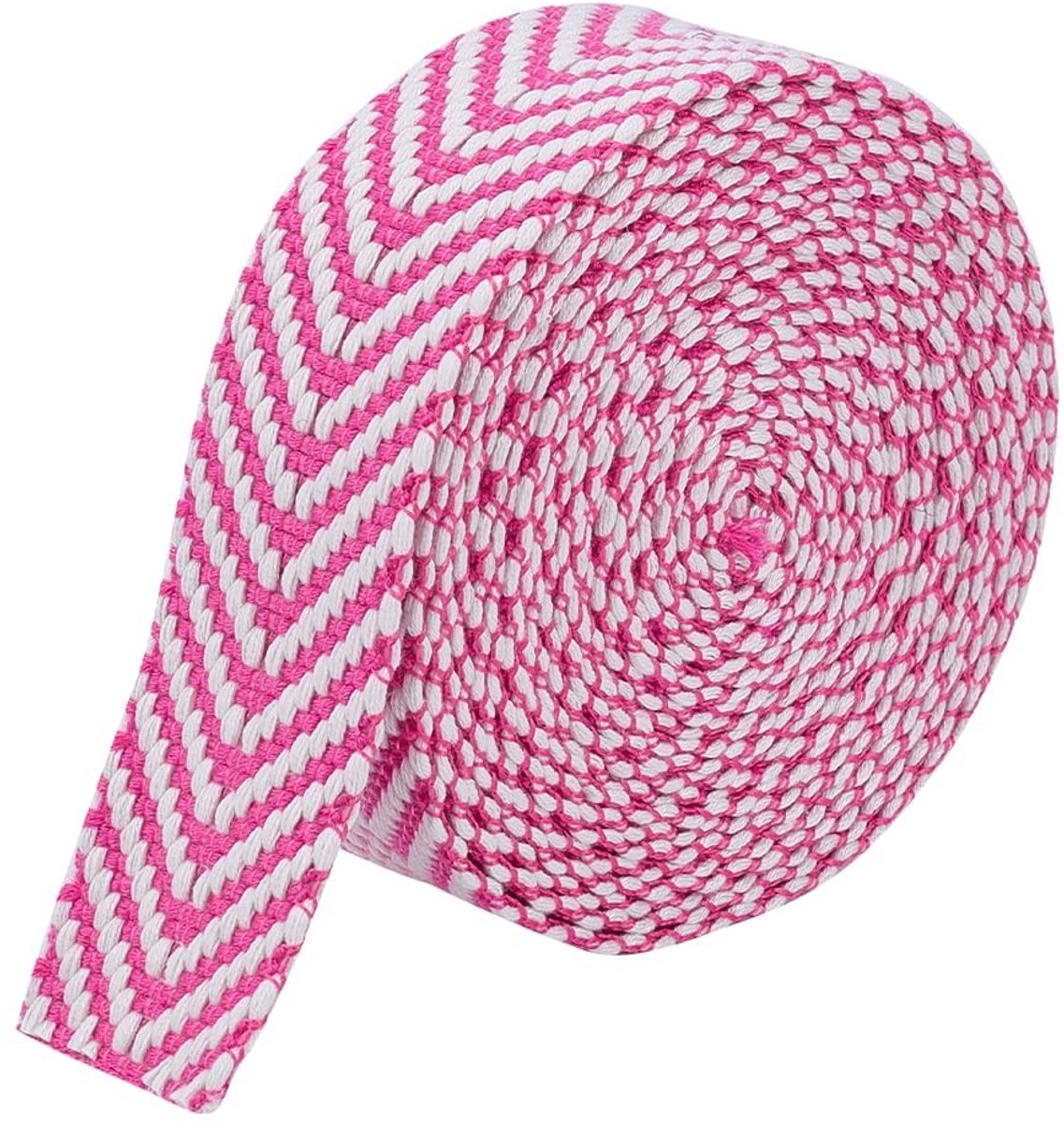 Dailygoods - 4,6m Roze Polyester Katoen Riem voor Creatieve Projecten