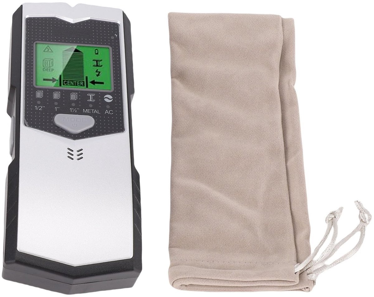 Dailygoods - 6 in 1 Wandscanner Detector met LCD-scherm voor Hout en Metaal