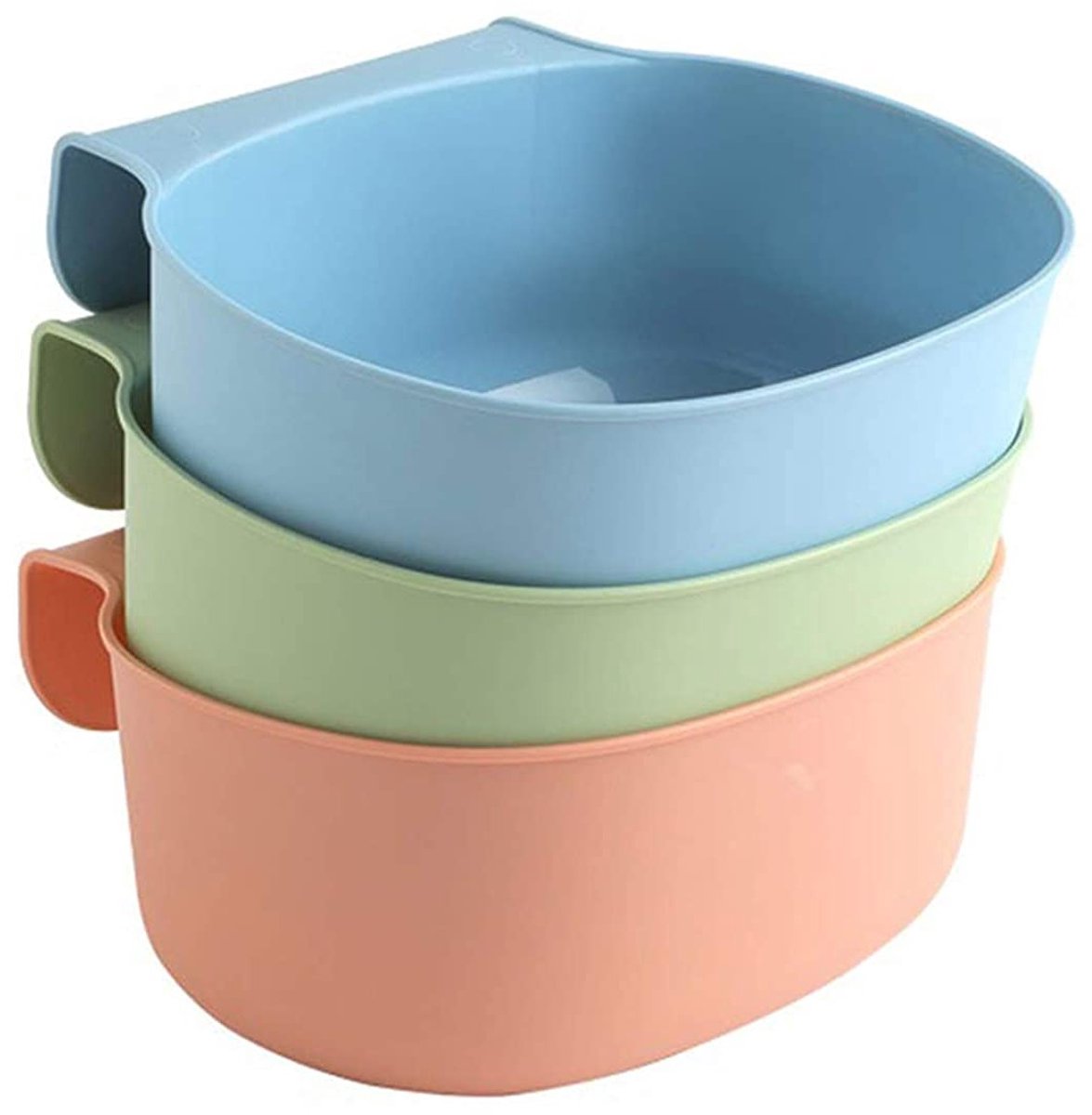 3 x Organiser voor het Afdanken van Babyspullen - Hangende Afvalbak voor Verschoontafel, Praktische Oplossing voor Rommel, Verschoonaccessoires, Opbergruimte in Groen, Blauw en Roze
