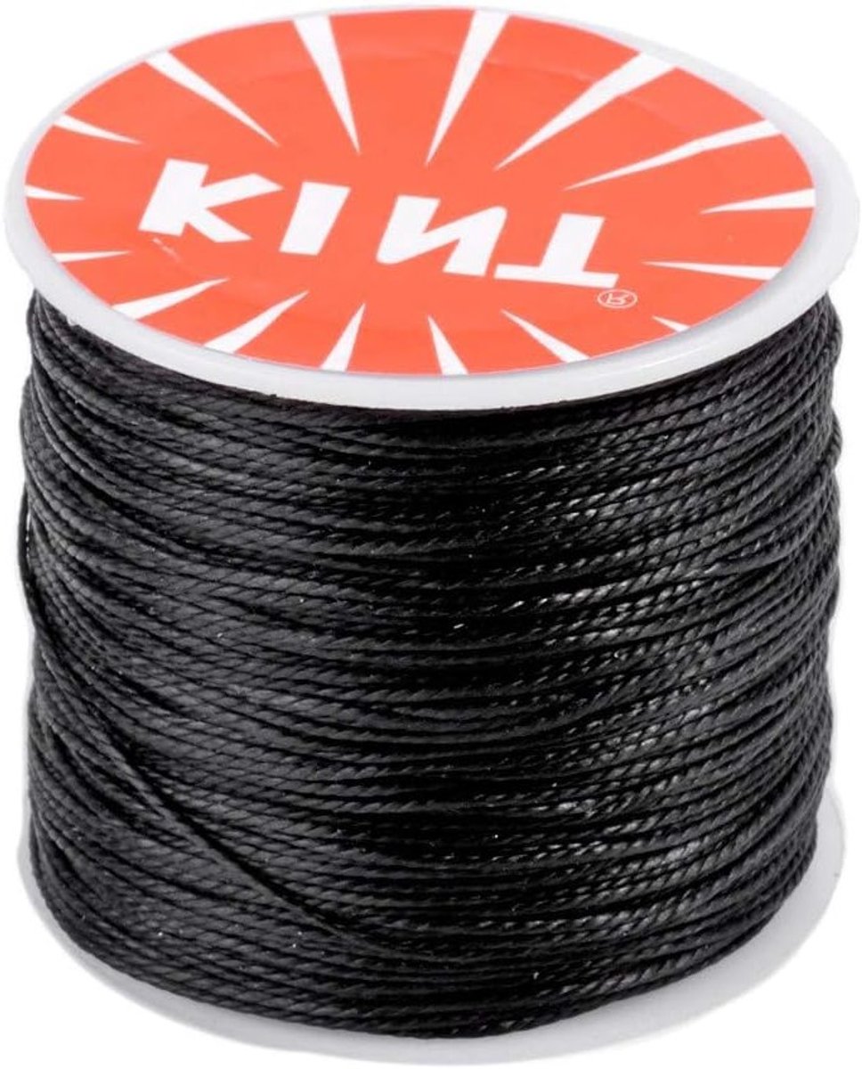 175m Ronde Gewaxte Polyester Kordels voor Sieraden Maken en Macramé, 0.45mm Dikke Roze Touw met Spoel