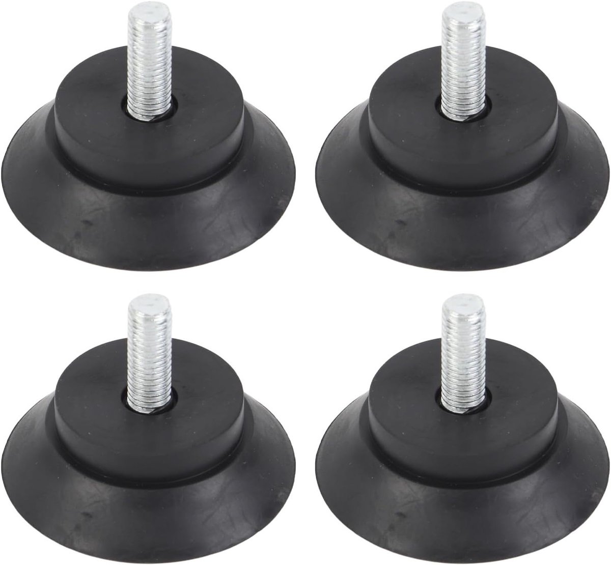Rubberen Voeten met Schroef, 4 Stuks Antislip Voeten voor Meubels en Fitnessapparatuur, Ideaal voor Stabiliteit en Bescherming