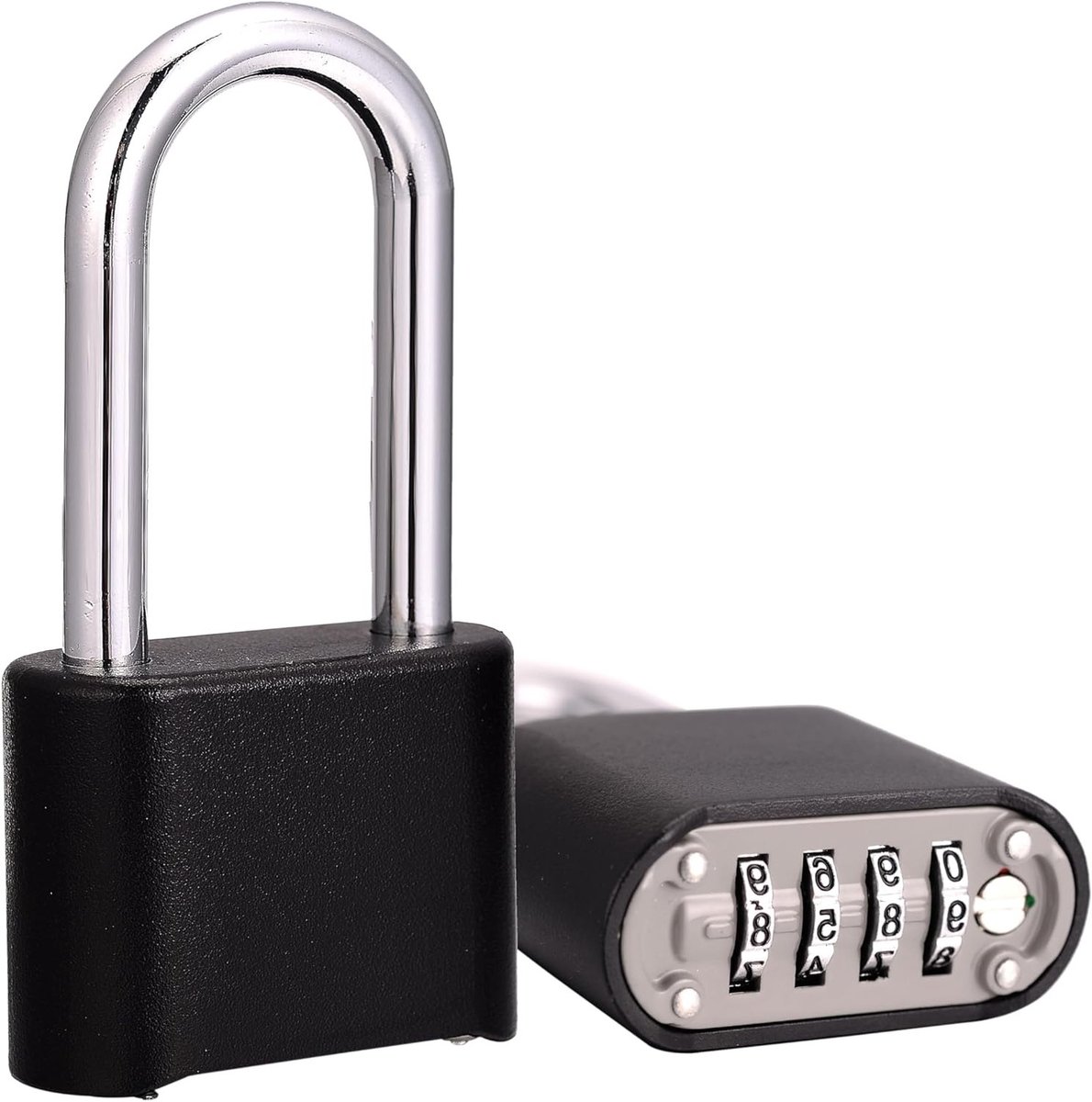 Set van 2 Robuuste Combinatiesloten met Verstelbare Code, Ideaal voor School, Gym en Tuin, 6.6 cm Beugel