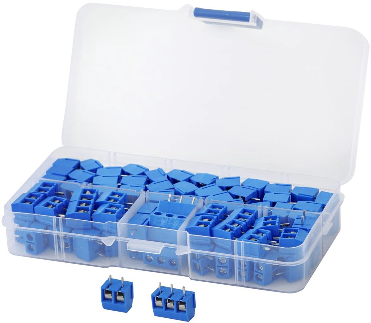 Dailygoods - Dailygoody - PCB Schroef Terminals - 5mm Pitch - 80 stuks - 2/3 Pin - 300V 16A - Ideaal voor elektronica - Betrouwbaar en duurzaam