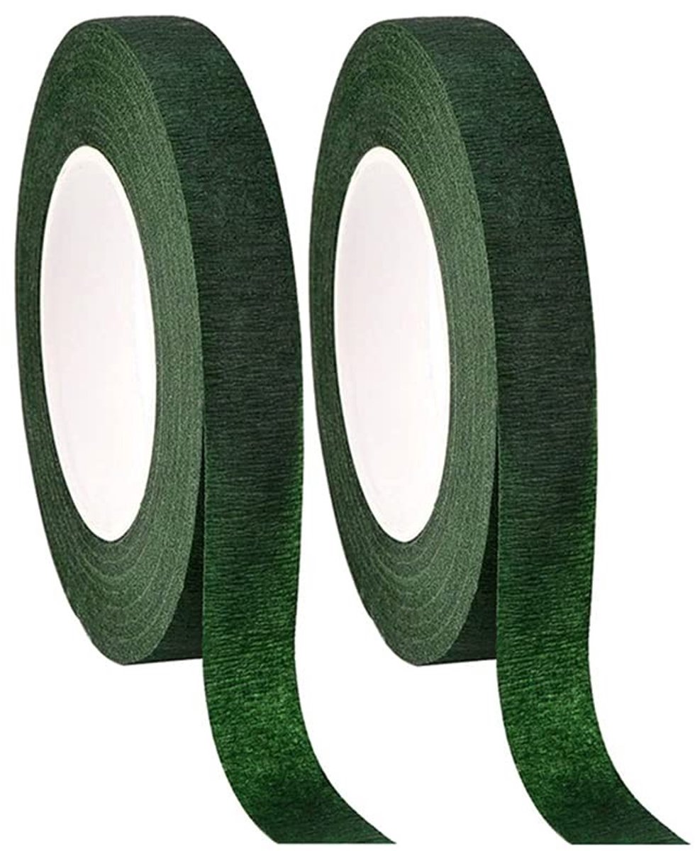 Dailygoods - Dailygoody - Bloemenplakband - Zelfklevende bloemistenband - Sterk en veelzijdig - Groen - Tuinband voor bloemen - Ideaal voor boeketten en kunsthan