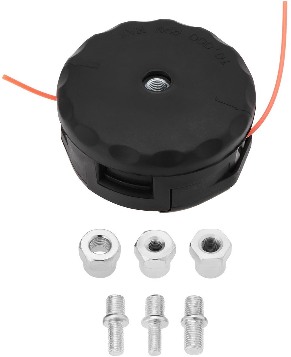 Dailygoods - Dailygoody - Grasmaaier Hoofd - Trimmer Hoofd Vervanging - Zilver - Compatibel met Tanaka en Kawasaki - Ideaal voor tuinen en gazons - Inclusief