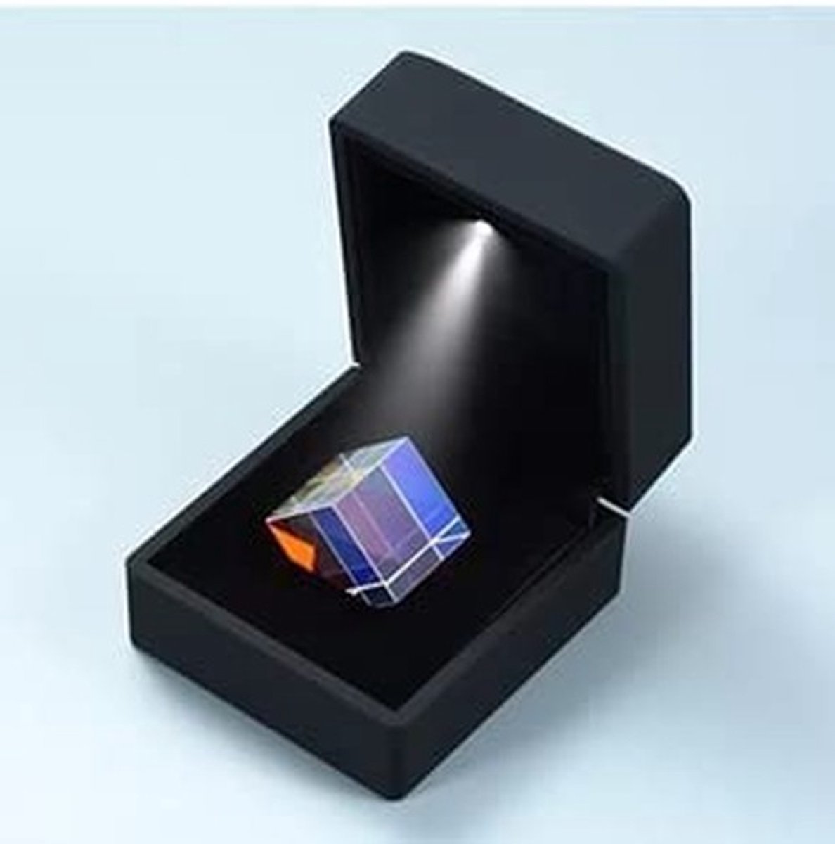 Dailygoods - Dailygoody - Mini Prisma - Helder Licht - Uniek Ontwerp - 23x23x23mm - Optisch Glas - Voor Onderwijs en Fotografie - Kleurrijk