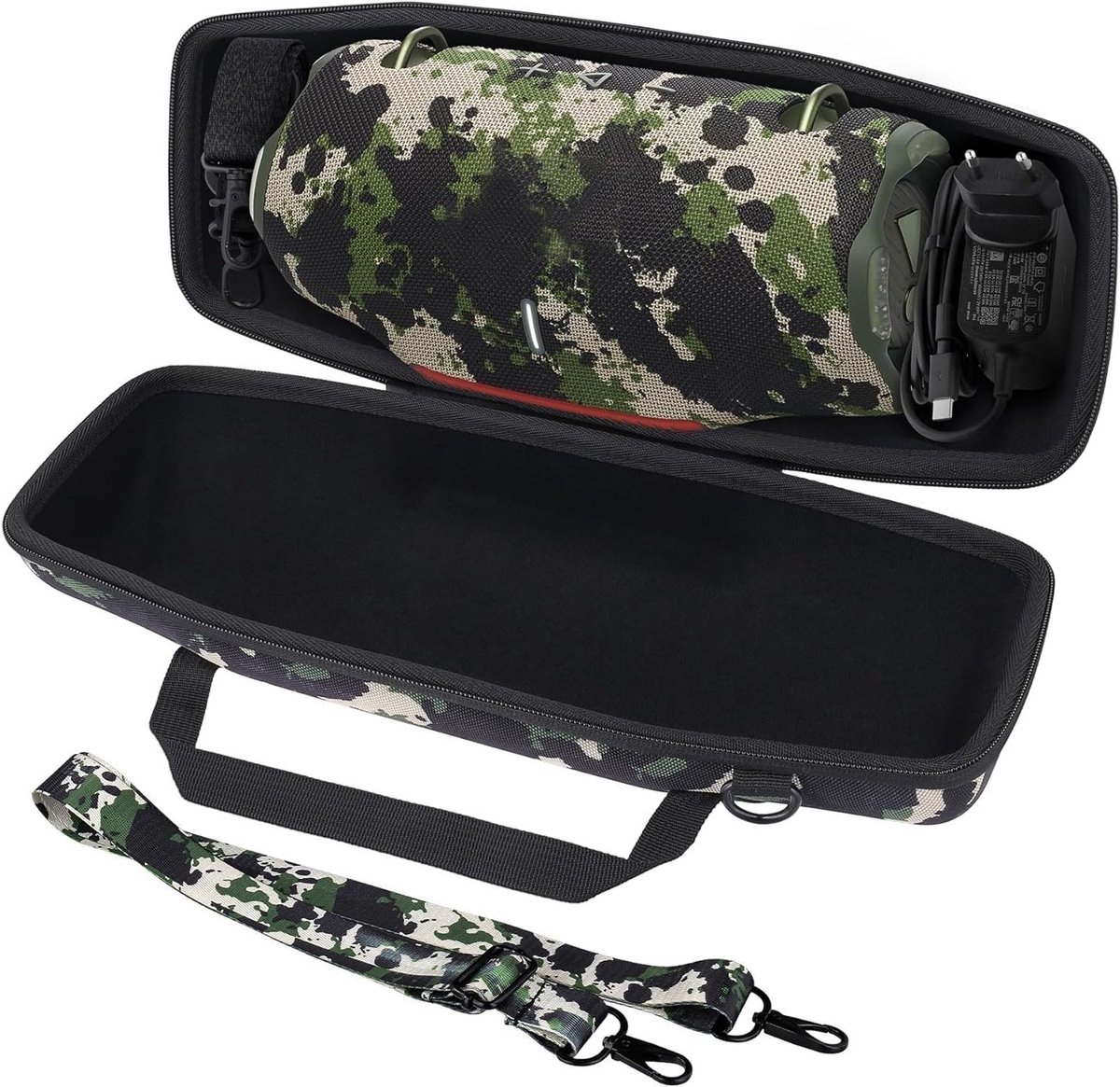 Beschermende Tas voor JBL Xtreme 4 - Draagbare Bluetooth Speaker, Camouflage, Schokbestendig, Waterdicht, Opbergtas