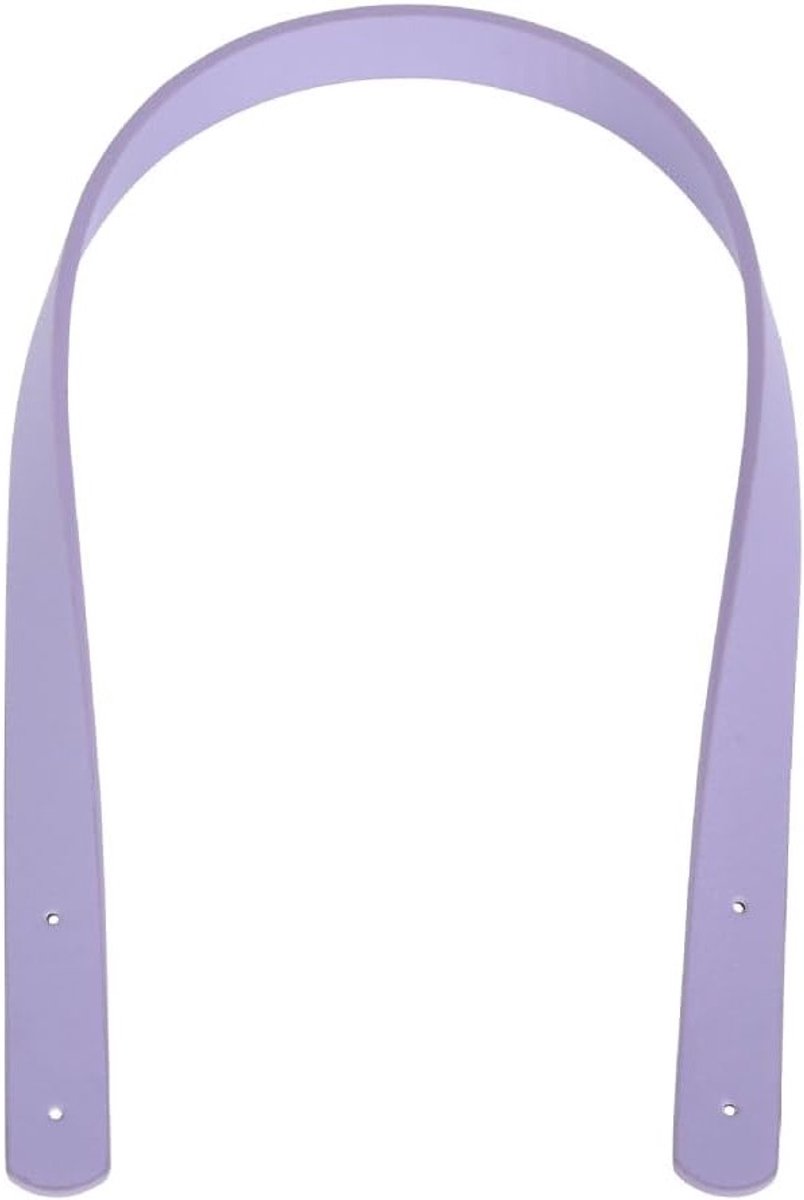Set van 2 Vervangende Leren Handvatten voor Handtassen met Rivetten, 60 cm, Ideaal voor Handtassen en Tassenaccessoires, Paars