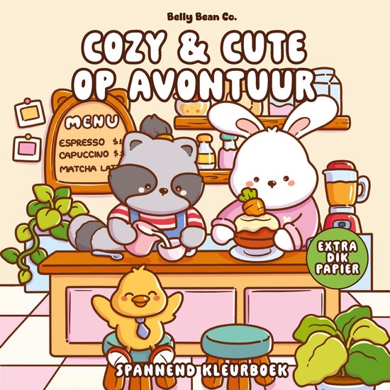 Cozy & cute kleurboek Belly Bean Co. - Cozy & cute op avontu ... - cover