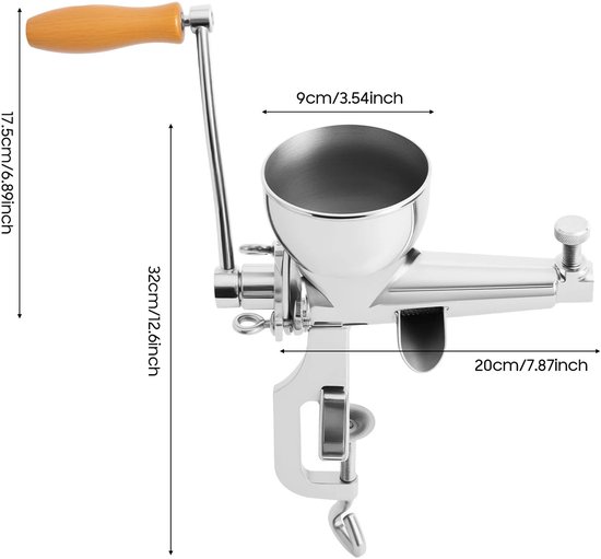 Questyr - Fruit Groente Squeezer - Hand Squeezer Persmachine - Desktop Tarwe Zaailing Juicer voor Sap Tarwegras - Groenten van Questyr — afbeelding 3