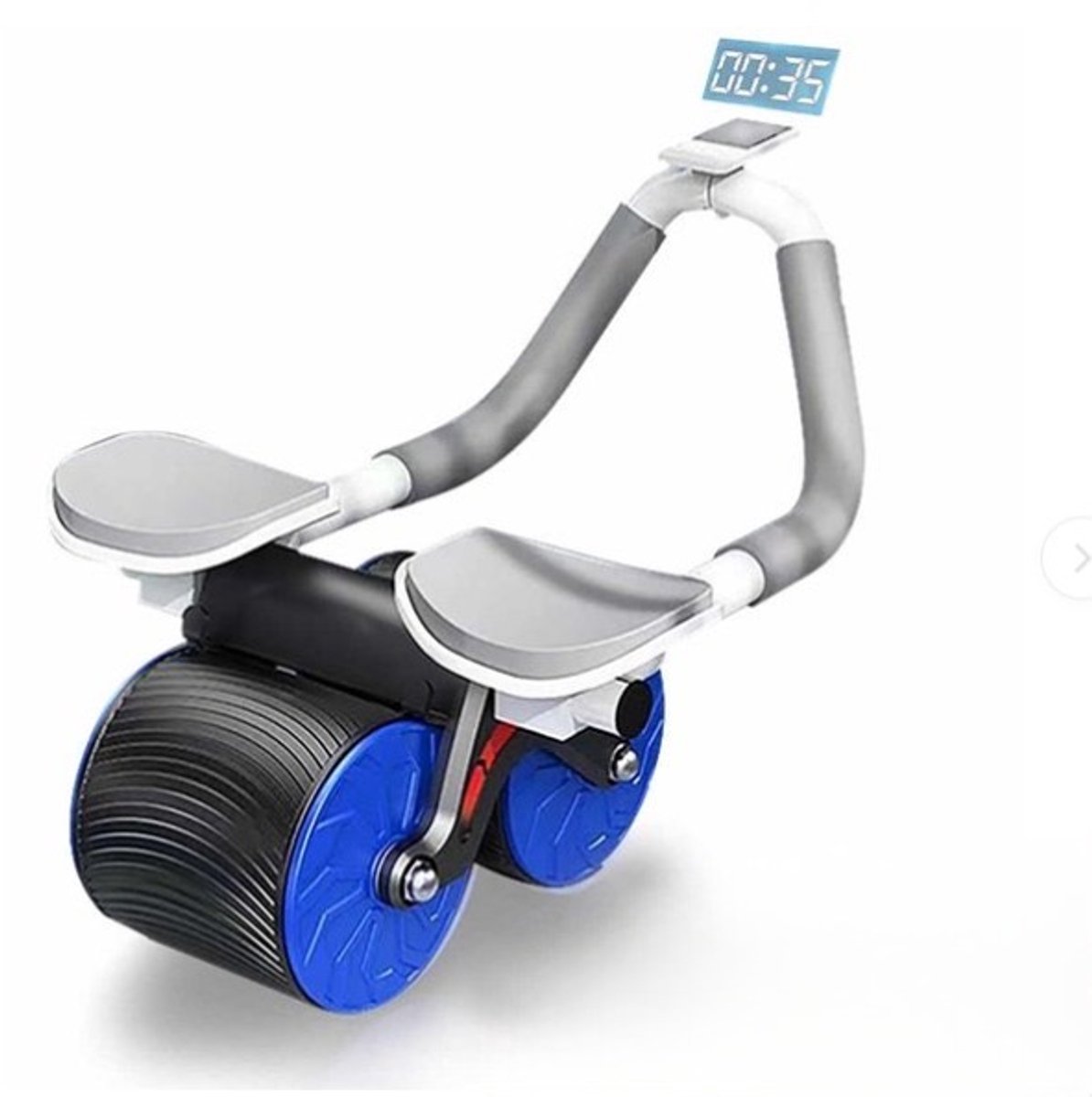 Elleboogsteun & Automatisch Rebound Ab Wheel – Core Trainer voor Buikspieren, Plank en Thuisfitness, Buikspierwiel, Thuis Workout Apparatuur, Buikspieroefening, Core Workout, Fitness Thuis, Sportapparatuur, Buikspiertraining