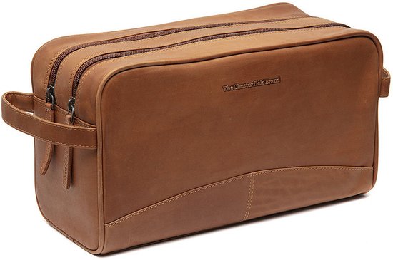 Chesterfield Leren Toilettas – Cognac