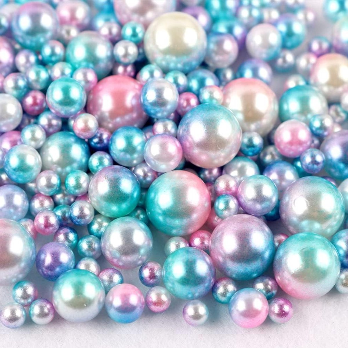 Kleurige ronde plastic kralen van 3-10mm voor DIY sieraden, decoratie en feestversiering, 360 stuks