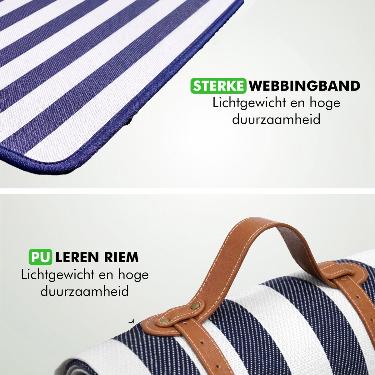Travelhawk Picknickkleed - 200 x 200cm - Wasbaar - Opvouwbaar Campingdeken & Stranddeken - Picknickmat - Draagbaar — cadeau in Sport & Outdoor - foto 7