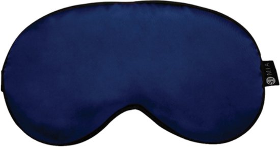 SIMIA™ Premium Zijden Slaapmasker - Luxe Verstelbare Oogmasker - 100% Verduisterend - Reismasker - Blinddoek - Powernap - Meditatie - Yoga - Slaap - Reis - Ontspanning - Zijdezacht - Anti Rimpel - Cadeau Tip - Marine Blauw