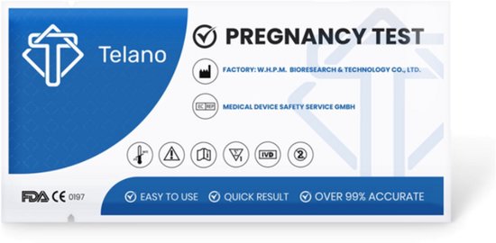 TELANO Zwangerschapstest 5 stuks Vroeg Dipstick – Strip Gevoelig