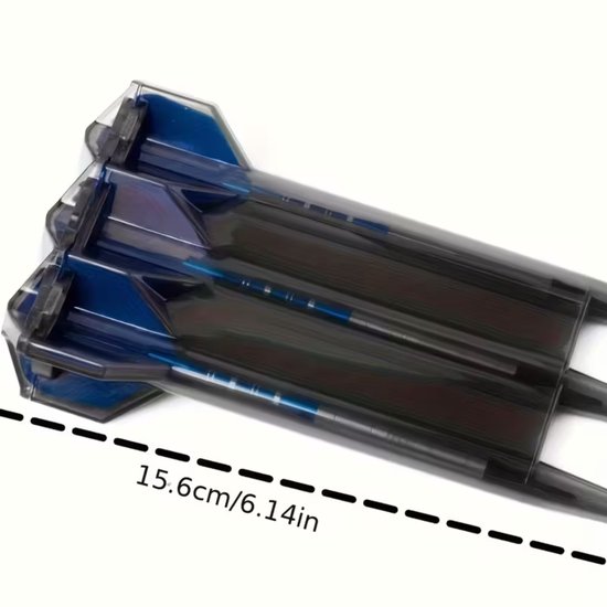 Dartkoffer - houder - hoes- voor Darts - Transparante Dartcase met Sleutelhanger - Compacte Beschermbox voor 3 Darts - Dart Accessoires van Merkloos — afbeelding 4