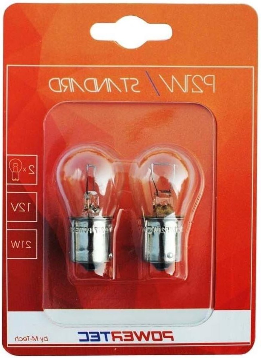 Gloeilamp 12V 21W - Signaallamp Parkeerlamp - Verkeersveiligheid Verbeteren - Gehard Kwartsglas - BA15s Fitting - Helder