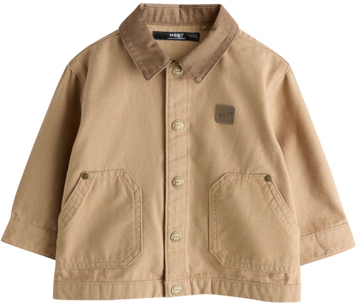 Next - Jongens - Canvas overshirt - Bruin