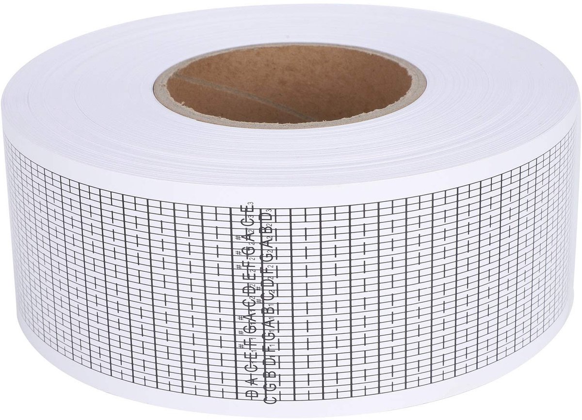 DIY Muziekdoos Papieren Strips - 50m Blank voor 15/30 Noten Muziekdozen