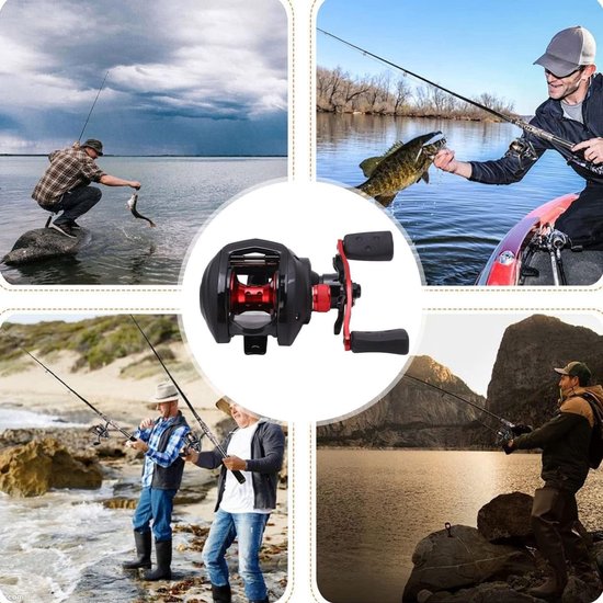 Dpofirs Baitcaster Reel - 8kg Remkracht, Lichtgewicht en Duurzaam voor Zoet- en Zoutwater — afbeelding 3