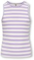 ONLY KOGKENYA RIB STRIPE TANK TOP JRS Débardeur Fille - Taille 134/140